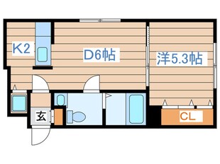 ブランノワ－ル札幌駅前の物件間取画像